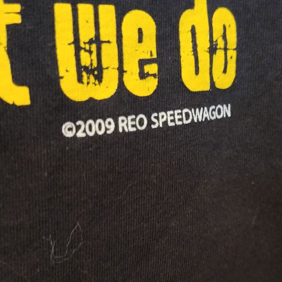 REO Speed Wagon 2009 Rock You Concert Shirt Black Size XL Bayside Heavy Weight - Picture 7 of 8